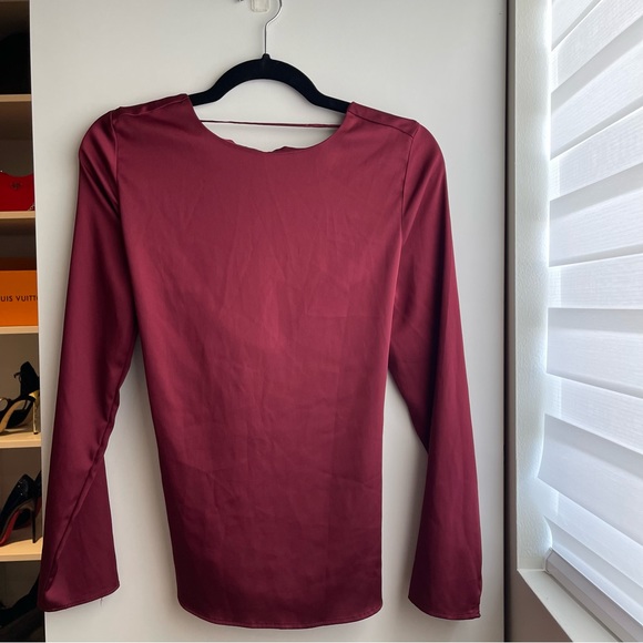 Dynamite Satin Drape Back - Picture 2 of 3